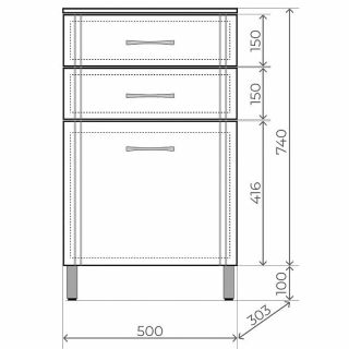 Комод Style Line Эко Стандарт ТН 50 ЛС-00002330 белый